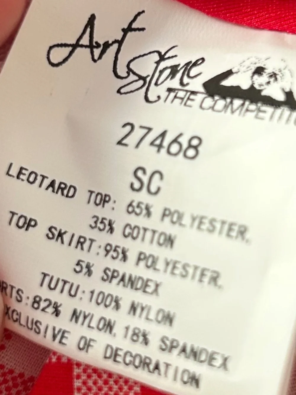 NEW! Art Stone/The Competitor Dance Costume 